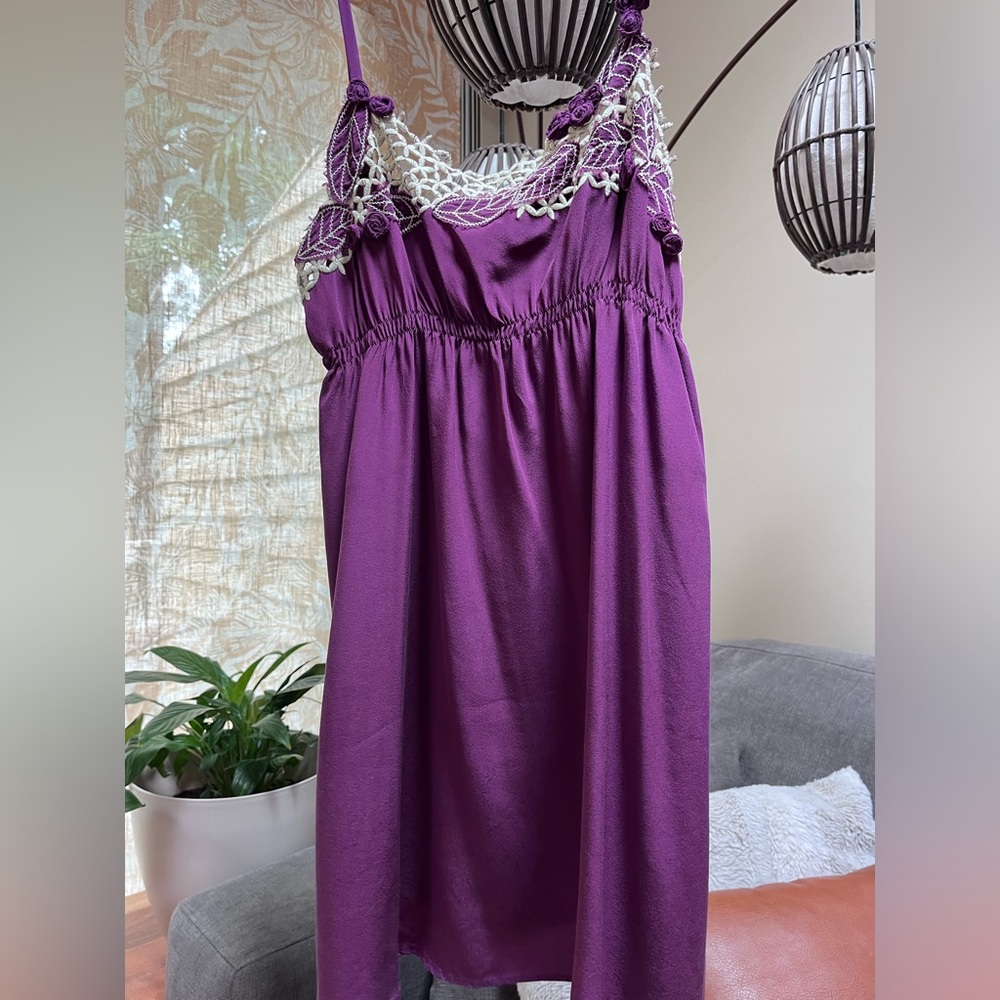 Silk spaghetti strap slip dress
